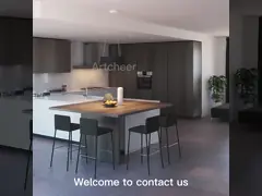 Белые стеклянные двери лака поверхностная обработка Модульные кухонные шкафы для проектирования video