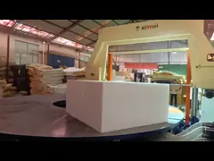 সিই অনুভূমিক ঘূর্ণন 360 slicing Foam Cutting Machine Foam ক্রমাগত ক্যারোসেল বৃত্তাকার কাজ টেবিল কাটিং মেশিন