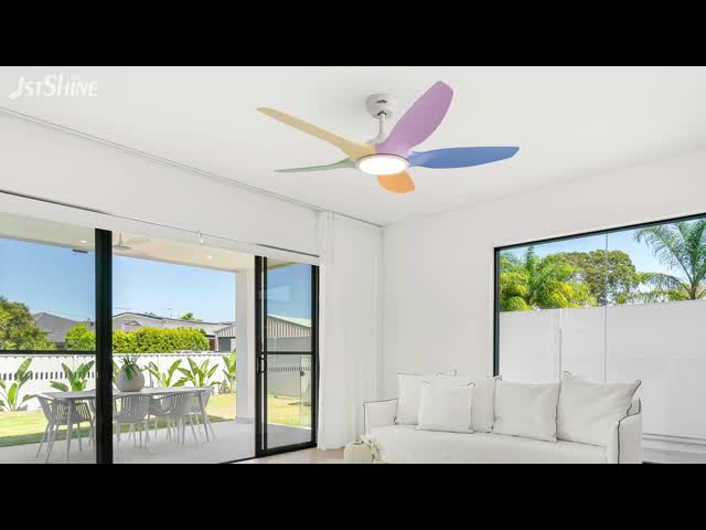 Control remoto Ventilador de tecto de 48 polegadas com 5 lâminas Baixo ruído e 6 escolha de velocidade