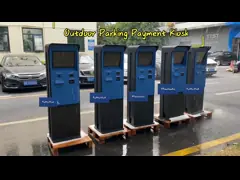 Outdoor In Line ETCP Petrol Parking Lot Payment Kiosk 17 Inch TFT LCD Touch Screen