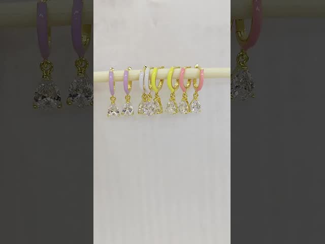 Trendy 18K Gold Plated Flat Disc 925 Sterling Silver Hoop Earrings for Girls