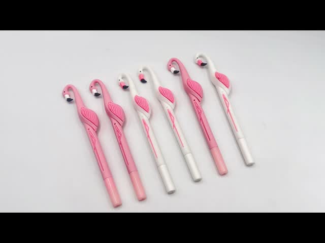 Creative Big Beak Flamingo Silicone Neutral Pen 0.5mm Quick Dry Ink Soft Rubber Gel Pen