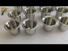 Laboratory Analysis Zirconium Crucible With Rims Molten Precious Metal Zr702 Crucible