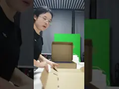 Caixa de remessa de presentes Kraft Inner Roupas Chá Caixas de correio onduladas com suporte de bandeja de papel