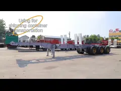2020 3 Axle Container 40ft Truck Trailer Chasis Skeleton Semi Trailer with Steel Q235
