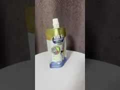 Customized Spout Pouch Bag With PET/AL/NY/RCPP For Liquid Packaging