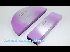 Eco-Friendly Chocolate Truffle Packaging Box with White EVA Insert and Ribbon Accessary