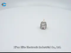 Stainless Steel SMP Male Connector Thread-In Mount Straight Terminal RF Connector