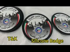 3D রাইজড সিলিকন লোগো ব্যক্তিগতকৃত মুদ্রিত কাস্টম বিজনেস লেবেল