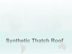 Synthetic Thatch Roof Tiles with 45*50cm and 100*60cm Package Size