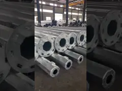 Stadium Galvanized High Mast Pole for Sports Field Lighting 25M 28M 36M 40M Height