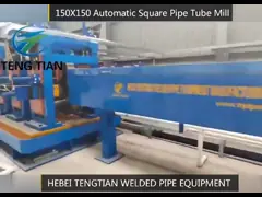 Galvanized Pipe ERW Tube Mill Machinery auto adjustment for Structural Steel