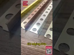 10mm Wall Tile External 90 Degree Corner Aluminum Tile Trim Gold