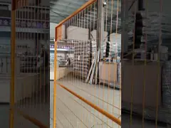 Safety Green PVC Temporary Fencing Outdoor Galvanized Security Fence