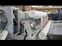 Automatic maxi toilet paper roll big tussue roll production line for small business