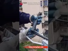 FTTH ADSS аксессуары Металлический тупиковый крепление для якорного конца Крепление для волоконно-оптического кабеля video