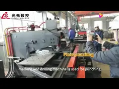 Cnc Plate Drill Press / Cnc Steel Sheet Punching with 1200KN Punching Force and 0-350mm Feed Stroke