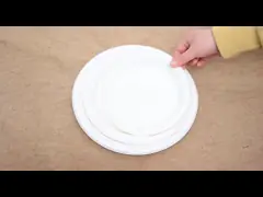 7 Inch Pulp Round Biodegradable Disposable Dishes Plates Freezer Safe