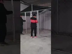 4ftx6ftx6ft Outdoor Dog Kennel Heavy Duty Dog Cage Pet House Galvanized Steel Fence Dog Playpen Puppy Exercise Pen