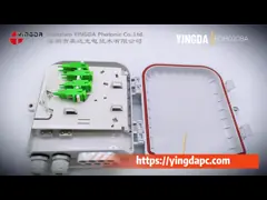 8 Port Outdoor Braodband CATV / LAN Fiber Optic Splitter Box Pole Mounted