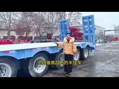 CIMC Heavy 6 Axle Low Bed Semi-Trailer Steel Material Truck Trailers with Performance