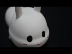 Silicone Lovely 7 Colors LED Children Animal Night Light Cartoon Baby Nursery Lamp Bunny Rabbit