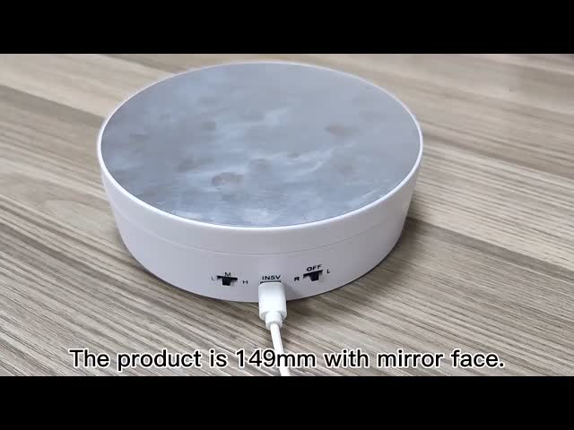 Frosted Elegance Rotating Display Platform Motorized Rotating Display Stand