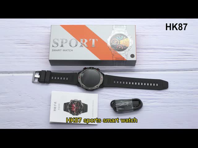 HK87 スマートウォッチ アモレッドスクリーン アウトドア BTコール スマートウォッチ スポーツモード