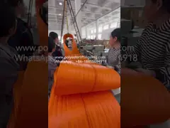 Heavy Duty 5 to 1 Polyester Round Sling Jacket Twill Weave Vertical 17000 LBS