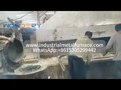 manual 1ton / day  hot dip galvanizing furnace Intelligent temperature control system for fasteners screws nuts nails