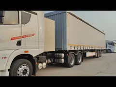 40-80 Tons Capacity Curtain Side Semi Trailer With Dual Line Braking System And ABS