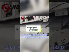 High Speed 70m/Min Nonwoven Cross Lapper Machine