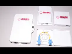 2 Core Optical Faceplate Box 86mm Fiber Optic Outlet Box 50g