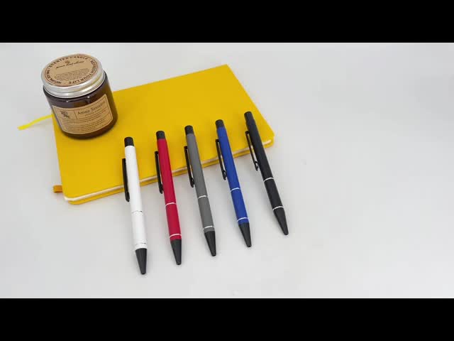 High End Simple Aluminum Ballpoint Pen Spray Painting Smooth Writing Ball Pen
