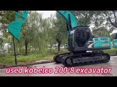 20 тонн Япония Kobelco SK200-8 экскаватор кавальная машина с оригинальным гидравлическим клапаном video