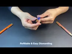 Pneumatique à bille en métal à pression simple en gros Pneumatique à bille à rouleaux mate pour cadeaux d'affaires