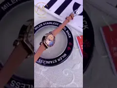 Custom Logo Quartz Wrist Watches Mixed With Gold And Silver