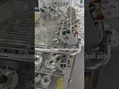 Valve à bille électrique à dimension face à face ultra courte