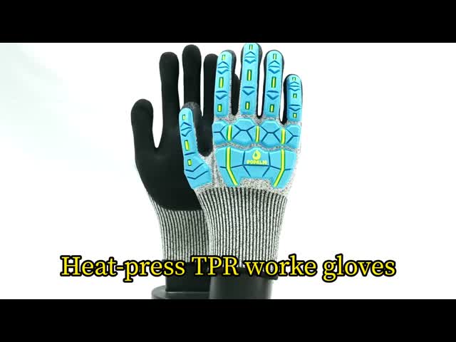 重荷 衝撃 保護 安全 作業 TPR 手袋 厳しい作業環境での快適さ