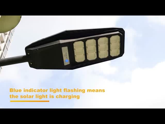 6500K 18W Led Solar Power Street Light For Outdoor With Daylight Sensor