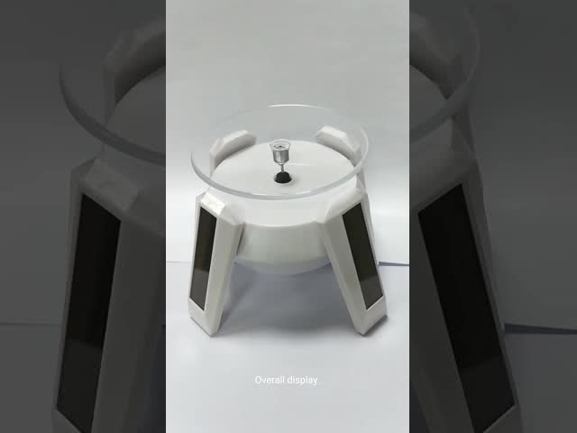 ABS Advertising Solar Display Stand Tray 90mm With 360° Rotation