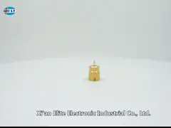 Kovar Male Bulkhead Smooth Bore Connector SMP Plug