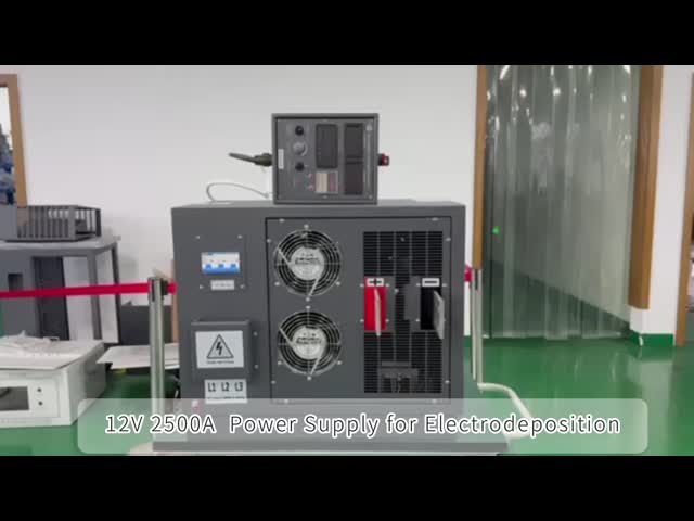 12V 2500A 30KW Rectificador de Electroplating de Cromo Duro AC 415V Rectificador IGBT de 3 fases
