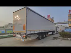 FUWA / BPW Axle Van Curtain Side Semi Trailer To Carry Bulk Cargo