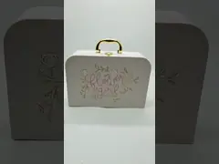 Marble Printed Empty Cardboard Suitcase Gift Box Clothing Birthday Packaging