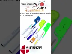 Ручка конечной грани соединителя стекловолокна SC 2.5mm ST FC LC очищая, ручка Одн-щелчка более чистая 800 раз video