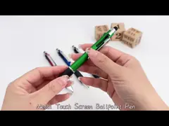 4 Colors In 1 Capacitive Ballpoint Pen 0.5mm Press Multi-functional Ball Pen For Office School