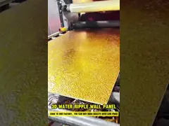 Bamboo Charcoal 3D Ceiling Water Ripple Panels Decorative Material