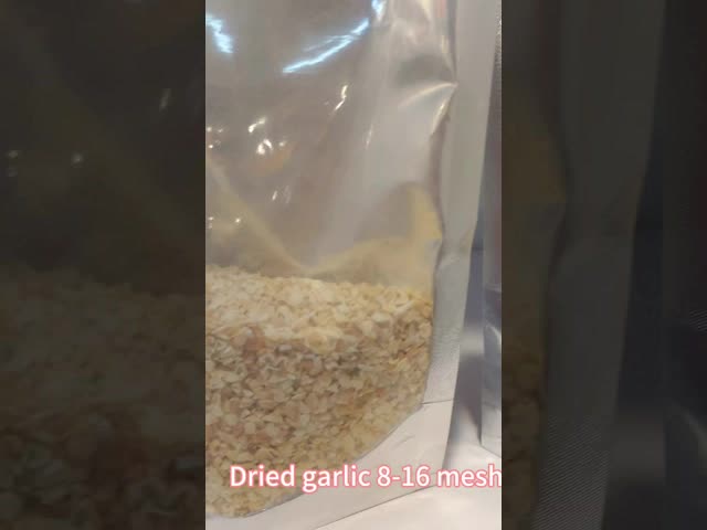 Whole Part Dried Garlic Granules Flakes Natural Garlic White Color Carton Packing