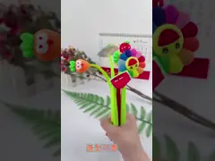 Cute Cartoon Sunflower Silicone Neutral Pen Student Stationery Swing Gift Pen